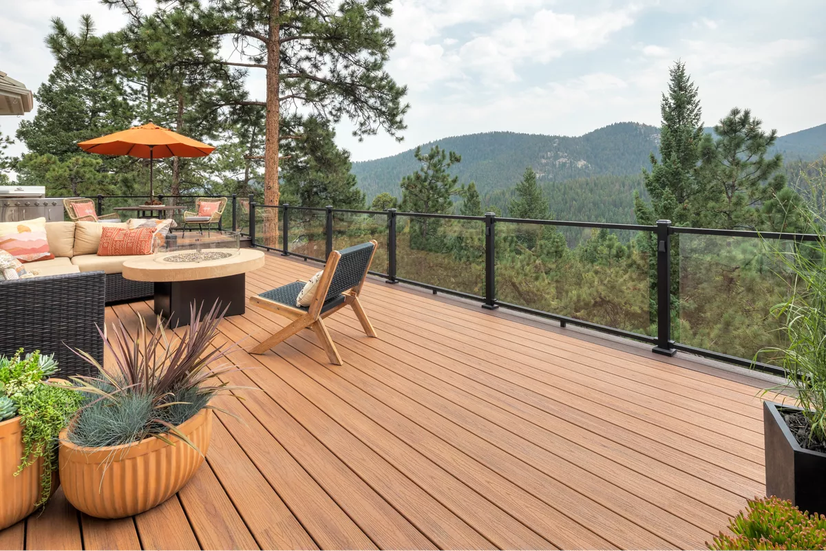 Utah deck with mountain views