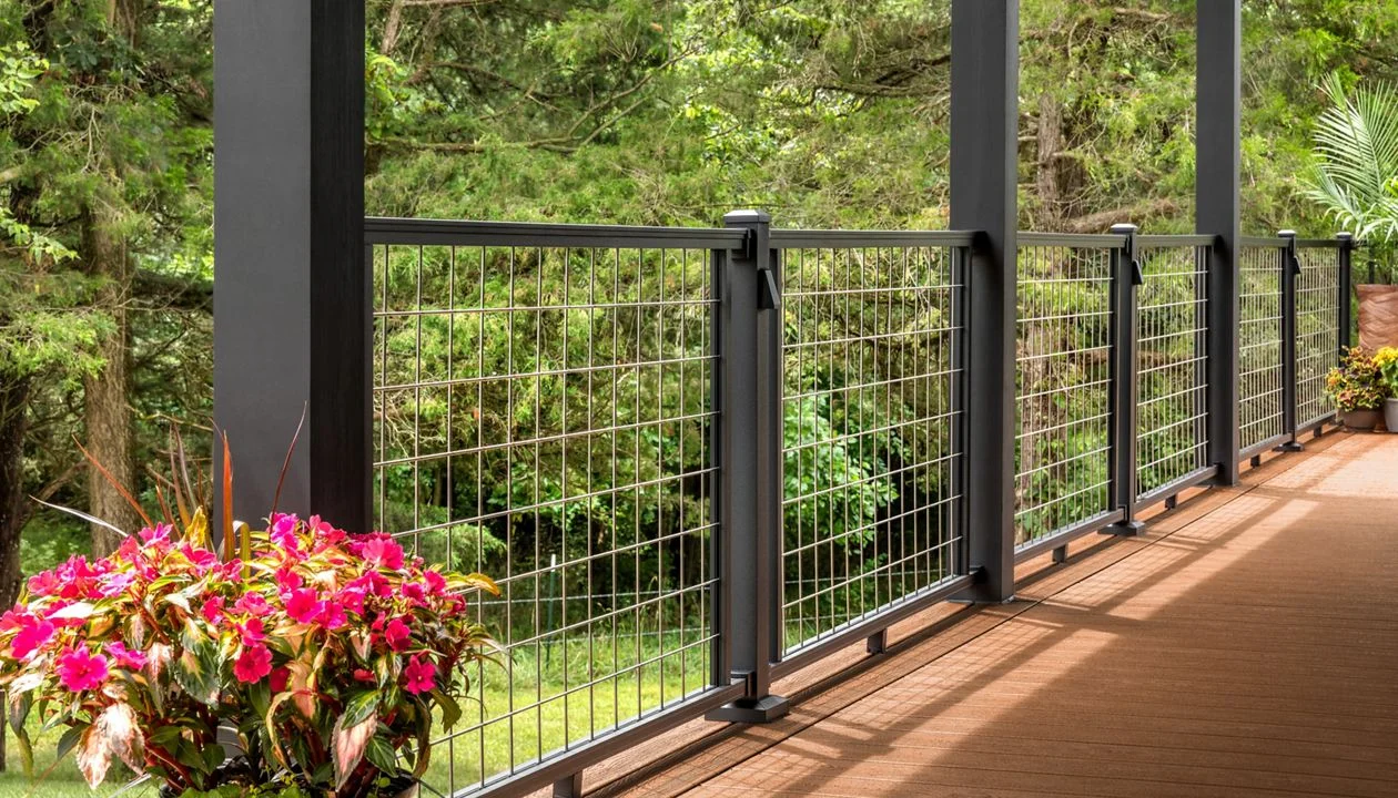 Select Mesh railing on porch